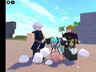 roblox miku takes on banging gangbang action