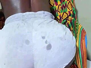 Petite Ghanaian bitch fingers tight pussy alone