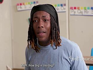 lolly dames arrives late to class for first ass action with mighty dee