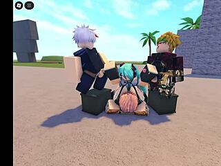 roblox miku takes on banging gangbang action