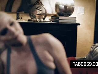 Stepdad joins cougar stepmom Christie Stevens fucking her stepson in taboo 3some?