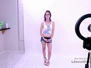 Shy Purple-Haired Model Fucked Hard at Daddy's Audition?