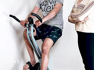 Desi Milf Drilled Hard by Stranger Cock in Gym Workout