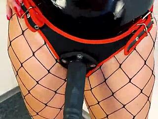 big black strapon ready to peg your tight hole