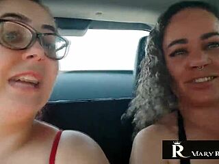 bate papo loucura no carro com natasha sub... tits flashing dirty!
