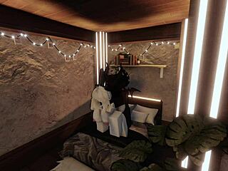 bunny hg begs monster demon dick to fuck her brains out!