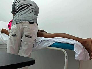 Doctor gives her sensual massage in hospital 😌💆‍♀️