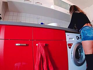 Think you can handle peeling off these short jeans hot pants thong dare?