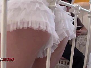 Ready for Yu Shinoda's wild threesome blowjob and cumshot finish?