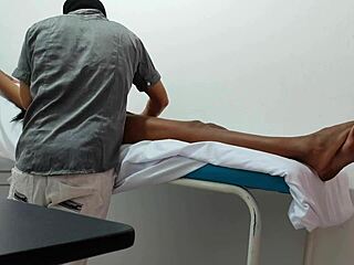 Doctor gives her sensual massage in hospital 😌💆‍♀️