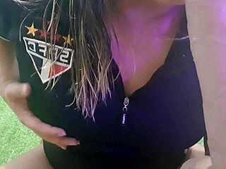 Paty Bumbum storms Maracana stadium to flash her big Brazilian ass