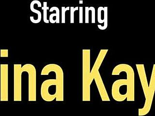 Blonde milf nina kayy rides huge dildo poolside in lingerie.