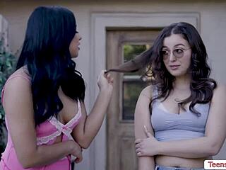 Sorority Babes Lick Wet Pussies! Shaved Muff Diving Orgy!