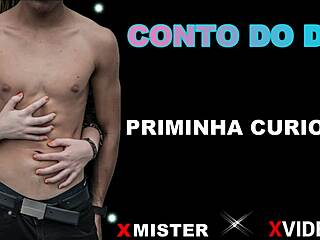 curious little brazilian cousin begs for amateur cock tease!