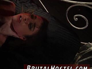 Hairless teen pussy masturbates as tall girl dominates first time