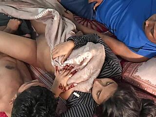 Shathi's Christmas threesome blowjob haunts me