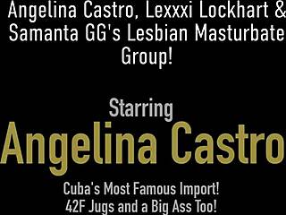 ANGELINA CASTRO And LEXXXI LOCKHART OILED BBW LESBIAN MELONS