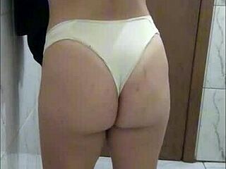 Hopped in the shower for a bath and masturbated my huge latina tits and ass