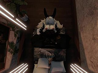 bunny hg begs monster demon dick to fuck her brains out!