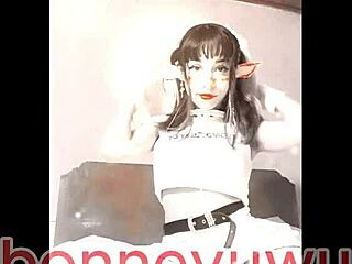 elfa bonneyuwu flashes panties and tiny tits to stepdad in sexy cosplay skirt