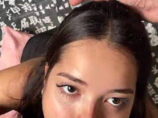 wanna see this cute sub gf choke on monster cock deepthroat sloppy?