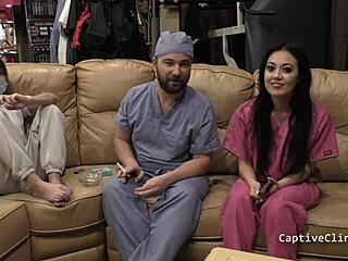 Blaire Celeste Nurse POV Deepthroats Humiliated Patient In Latex