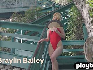wanna see amazing big ass blonde teen braylin bailey naked posing outdoors?