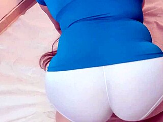 my chubby stepmom makes bed but licks balls pro blowjob style