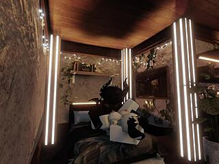 bunny hg begs monster demon dick to fuck her brains out!