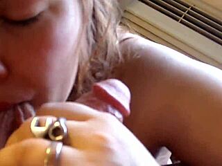 Girlfriend drops to knees for deepthroat preview in hotel room