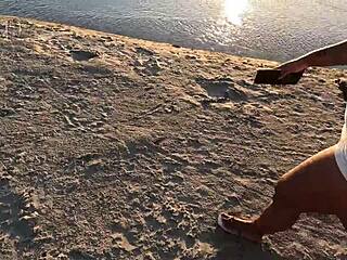 Street Beach Public Anal Fuck Creampie Gaping Ass