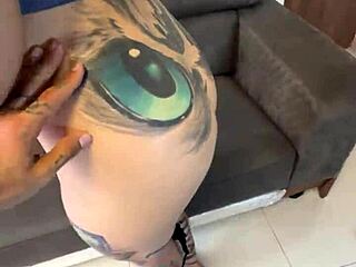 i fuck my neighbor's hairy pussy during her sweaty workout...