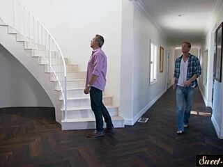 gorgeous teen rides cock in kitchen fantasy