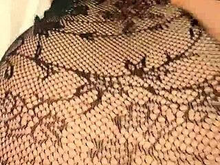 Horny latina bbw in lingerie bent over pov for deep doggystyle cumshot on big curvy ass