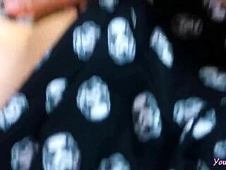 Beauty in Pajamas Watches Porn and Fingers Wet Pussy Close-Up