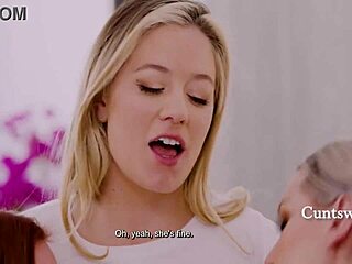 our babysitter sophia locke kenzie taylor river lynn sits faces and squirts