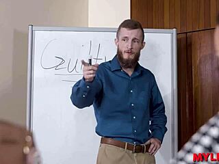 naughty secretary milf rides boss cowgirl sucking tits 😈👅