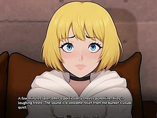 A femboy shares the bunker in a steamy roleplay encounter.