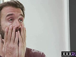 nicole doshi's big tits milf gives oily titty footjob massage