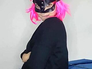 check my kitty mask and these big natural tits i'm so horny