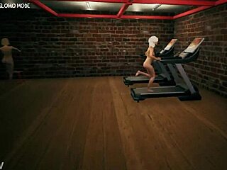 hey girls let's hit the gym and play workout reality voyeur style