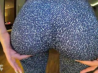 mysteriouskathy's leggings cameltoe ready for cum in her tight brazilian ass complete!