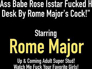 rose isstar's perfect ass bent over desk by rome majors huge cock