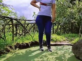 Jeans Hugging Her Juicy Big Ass Temptation