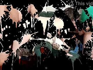 Footjob Bitch Takes Two Cocks! Angry Husband Watches Wife Fucked Hard In Bathroom