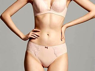 ever seen cute lingerie models barefoot in panties like this?