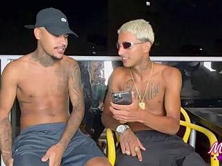 Crossdressing slut fingers ass on machine to orgasm.