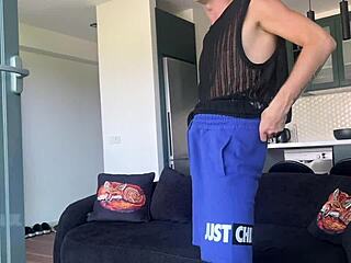 Whore gangbangs three guys pussy ass