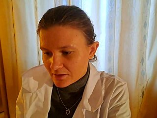 young russian doctor in ponytail sucks my big cock at hospital pov asmr