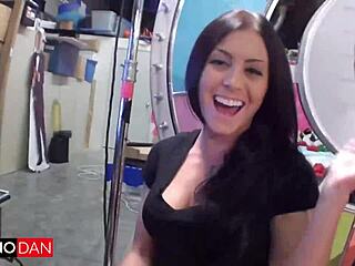 Vicki Chase devours five cocks at Dan's wild orgy bash?